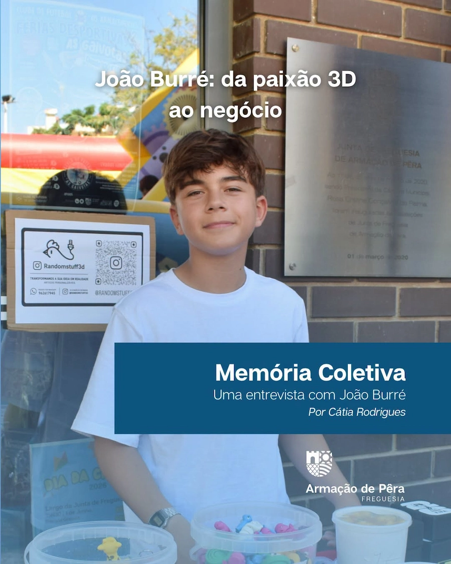Publicação da rubrica Memória Coletiva, com uma entrevista a João Burré