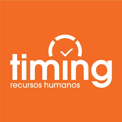 Logótipo da Timing Portugal, empresa de recursos humanos onde Diogo Carvalheiro estagiou em 2021